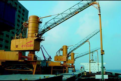 400tph Vigan ship unloaders delivered to Zhanjiang, Guangdong province last autumn